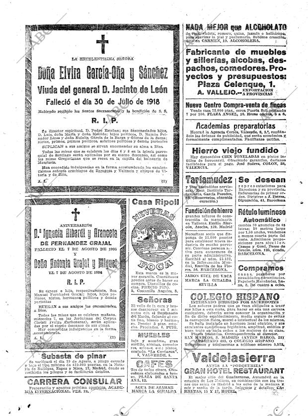 ABC MADRID 06-08-1918 página 22