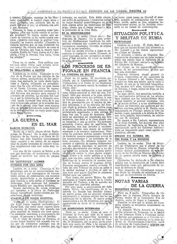 ABC MADRID 11-08-1918 página 11