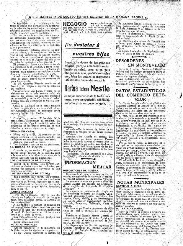 ABC MADRID 13-08-1918 página 14