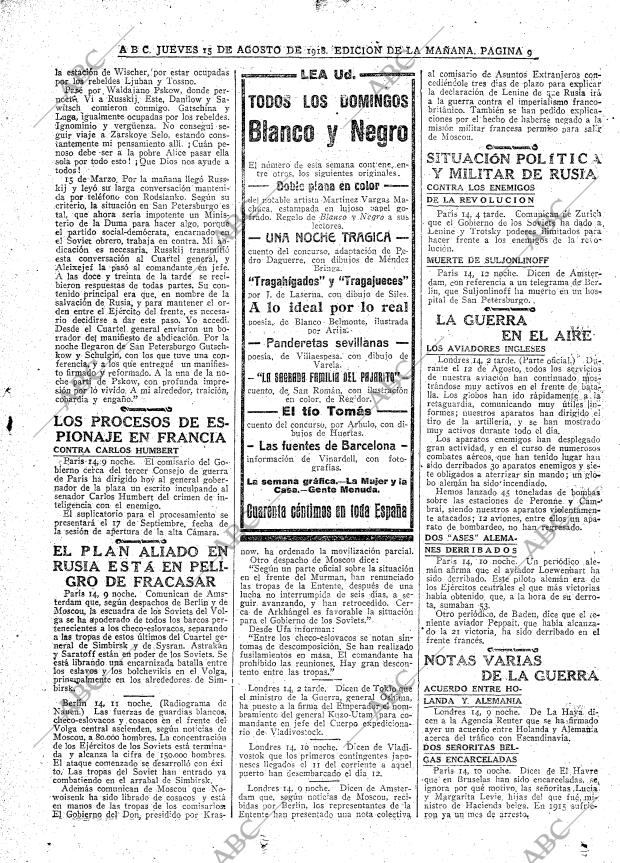 ABC MADRID 15-08-1918 página 9