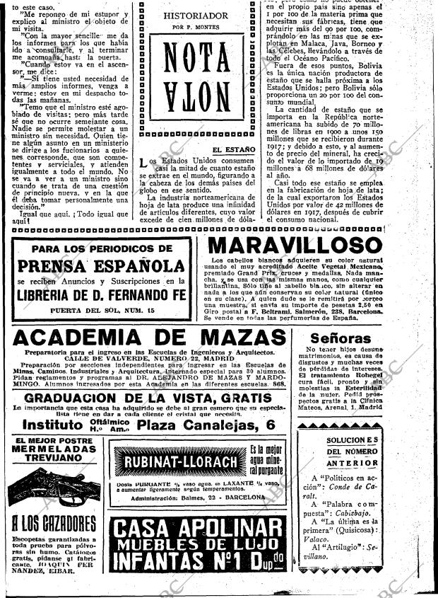 BLANCO Y NEGRO MADRID 18-08-1918 página 5