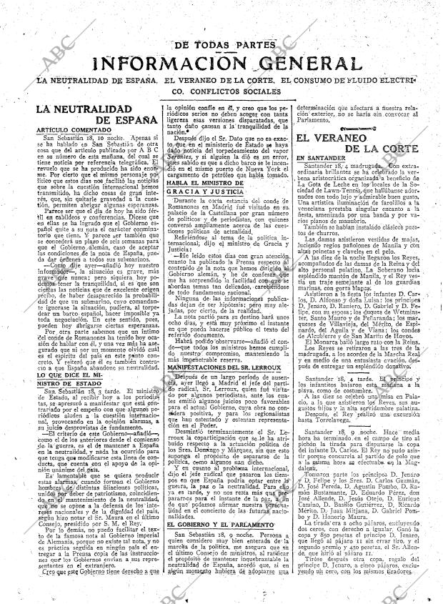 ABC MADRID 19-08-1918 página 10