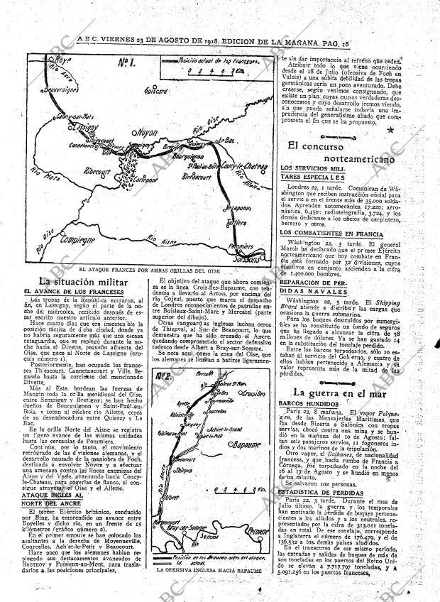 ABC MADRID 23-08-1918 página 16