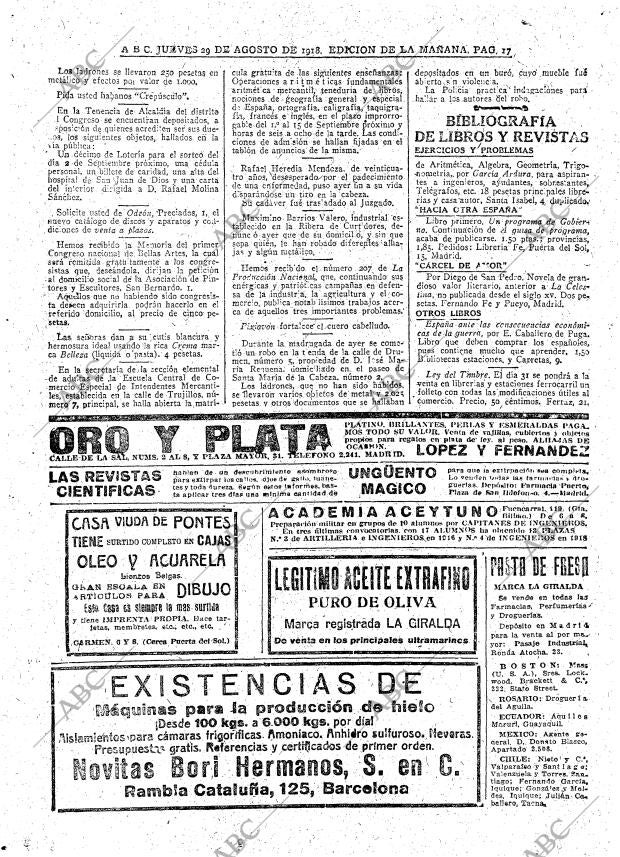 ABC MADRID 29-08-1918 página 17