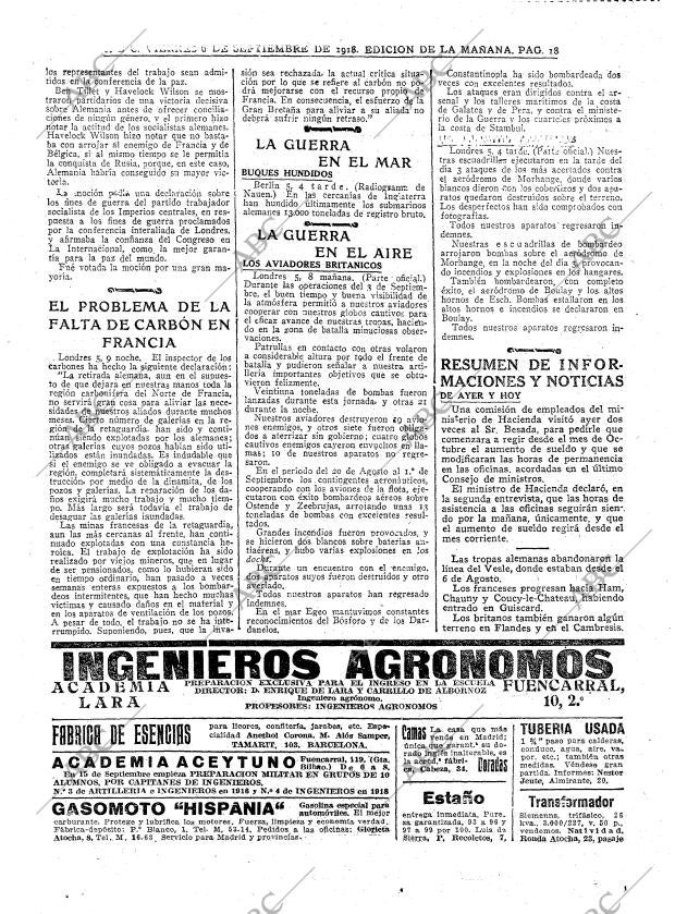 ABC MADRID 06-09-1918 página 18