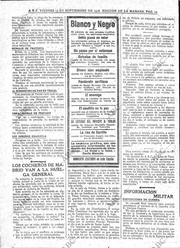 ABC MADRID 13-09-1918 página 10