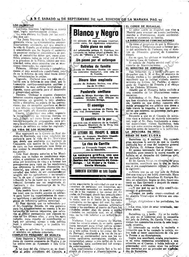 ABC MADRID 14-09-1918 página 10