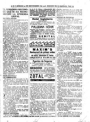 ABC MADRID 14-09-1918 página 14