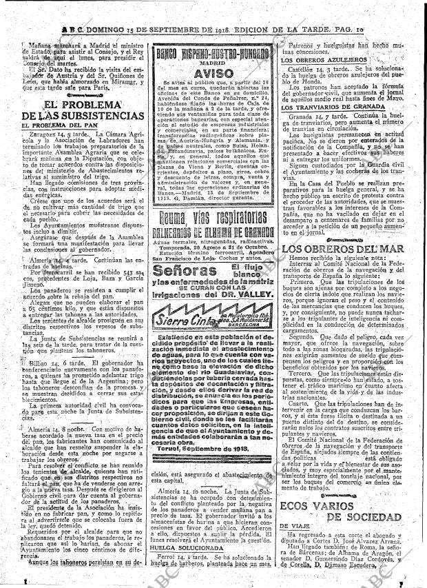 ABC MADRID 15-09-1918 página 10