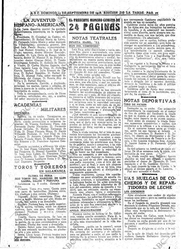 ABC MADRID 15-09-1918 página 11
