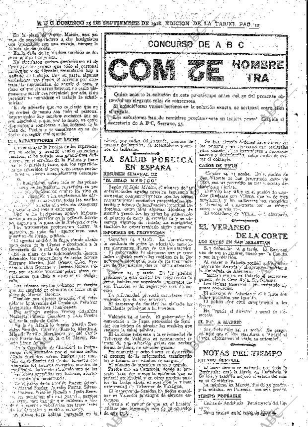 ABC MADRID 15-09-1918 página 12