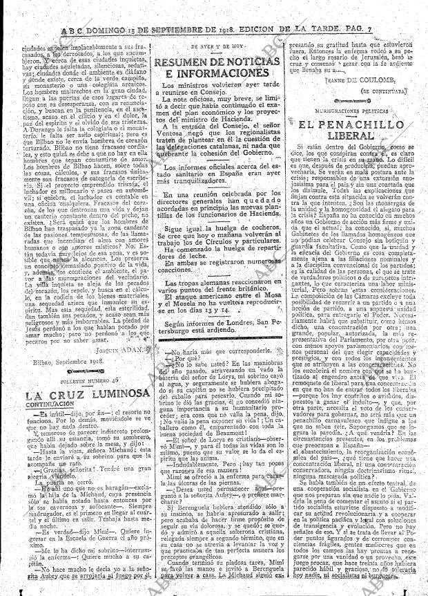 ABC MADRID 15-09-1918 página 7