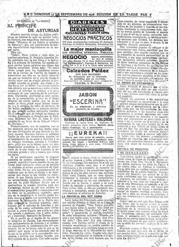 ABC MADRID 15-09-1918 página 8
