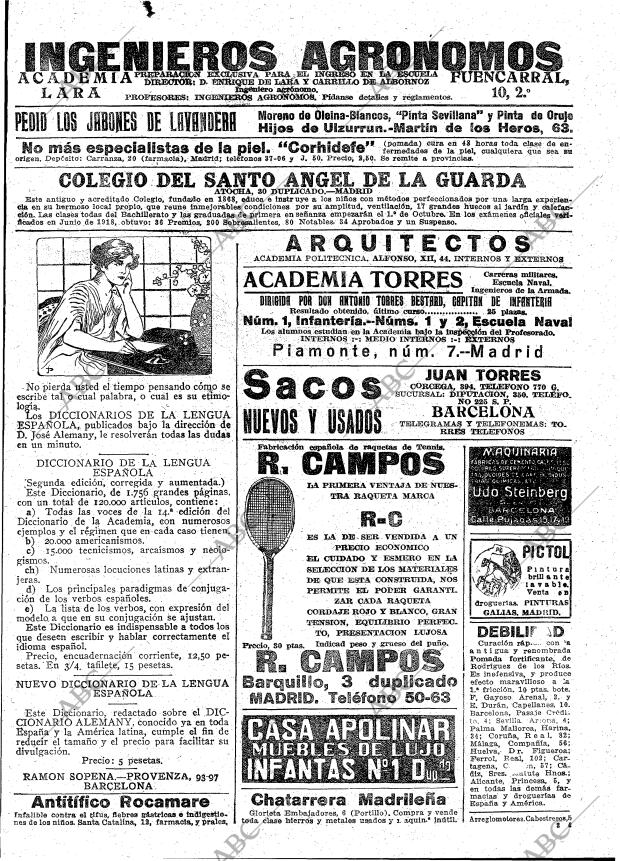 ABC MADRID 25-09-1918 página 23