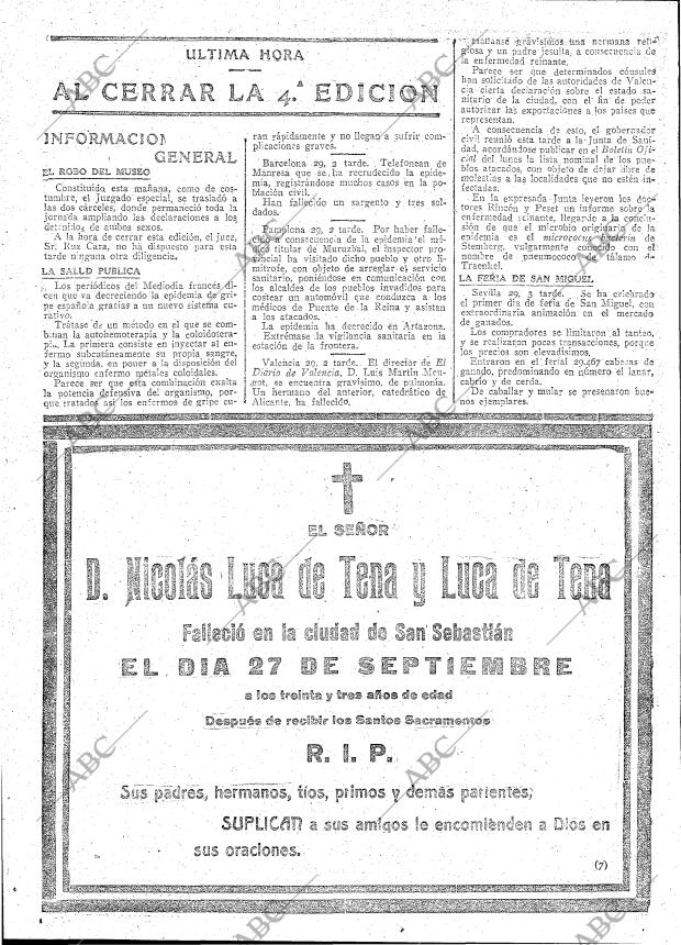 ABC MADRID 29-09-1918 página 20