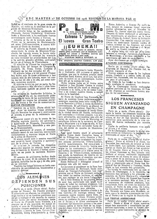 ABC MADRID 01-10-1918 página 17