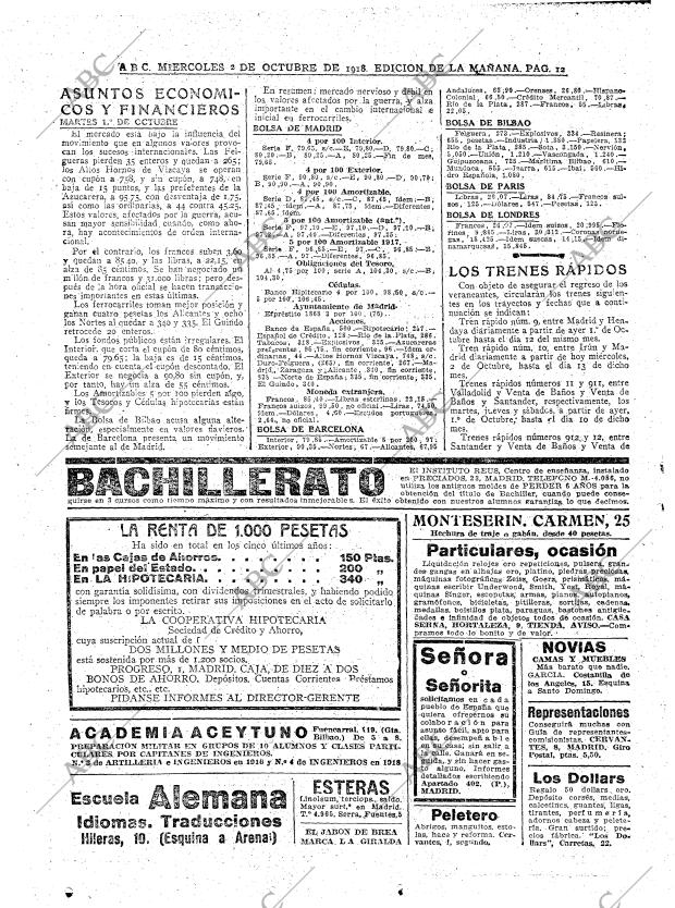 ABC MADRID 02-10-1918 página 12