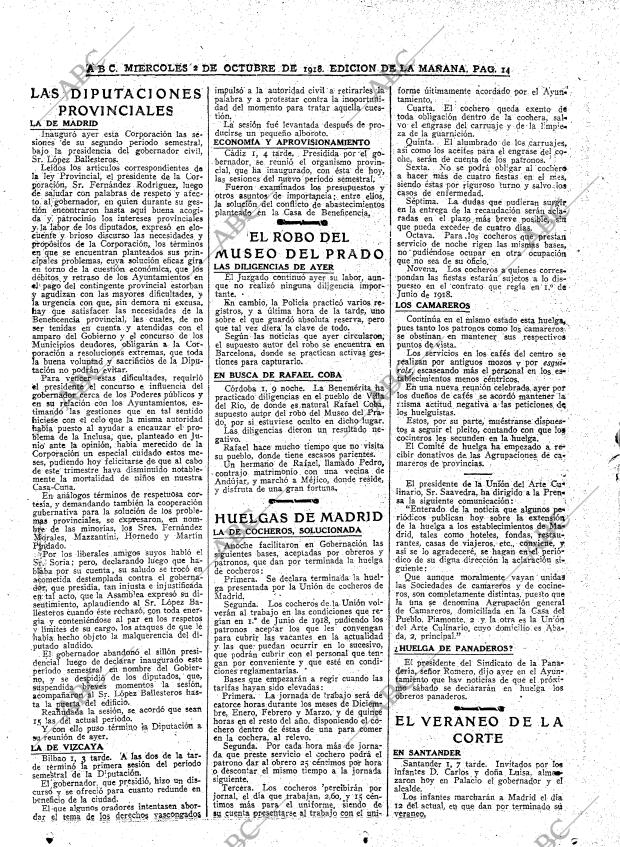 ABC MADRID 02-10-1918 página 14