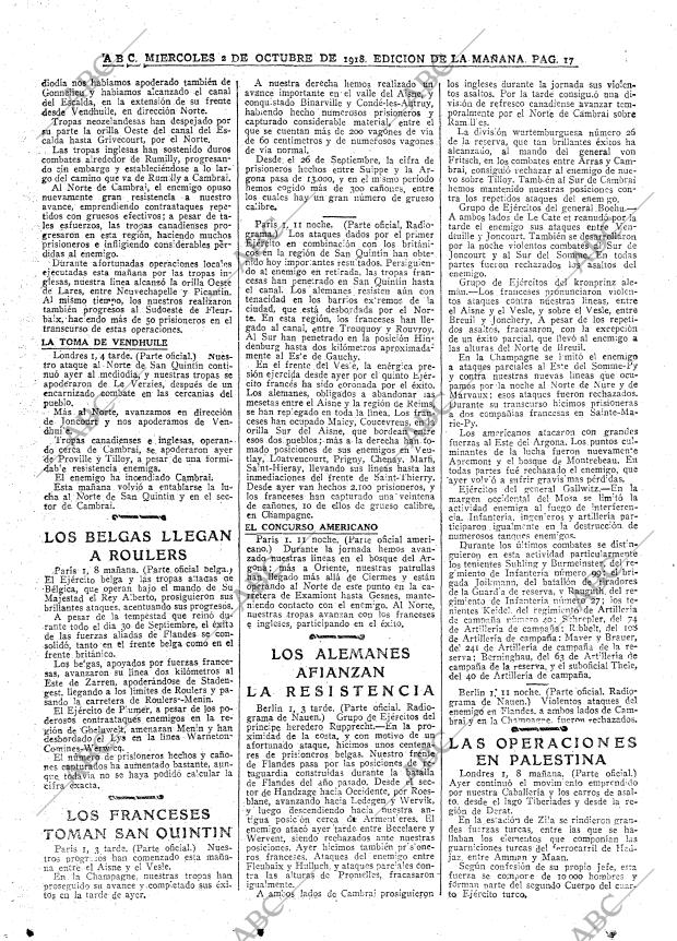 ABC MADRID 02-10-1918 página 17