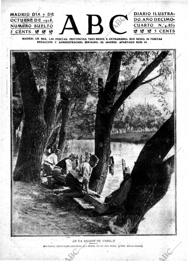 ABC MADRID 07-10-1918 página 1