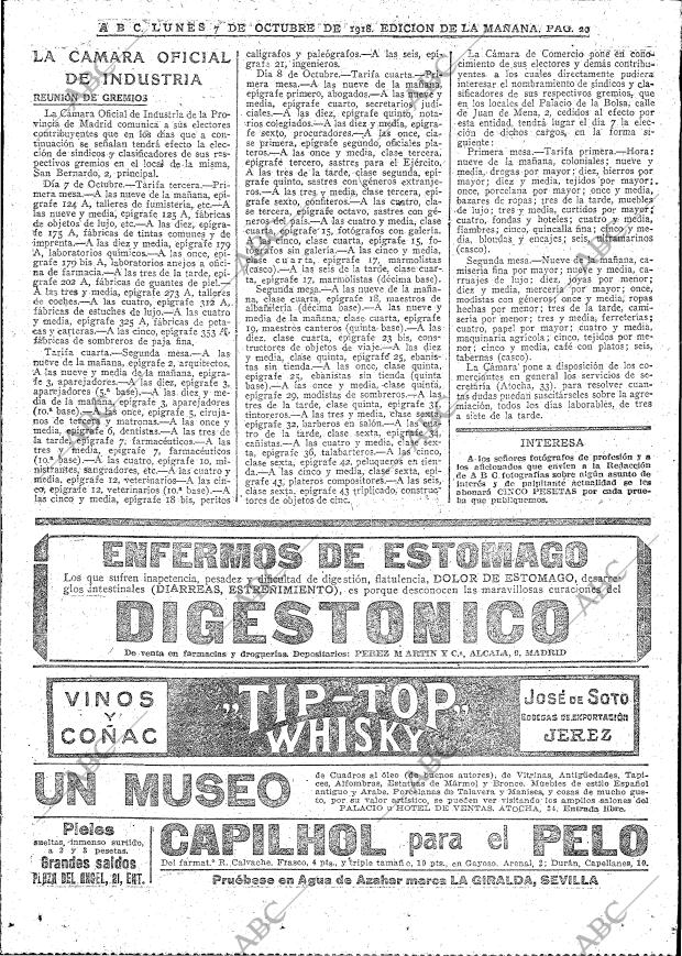 ABC MADRID 07-10-1918 página 20