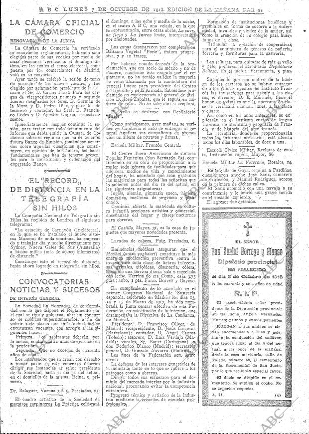ABC MADRID 07-10-1918 página 21