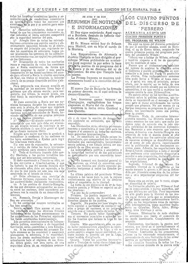 ABC MADRID 07-10-1918 página 8