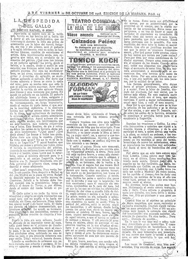 ABC MADRID 11-10-1918 página 14