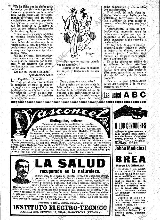 BLANCO Y NEGRO MADRID 13-10-1918 página 5