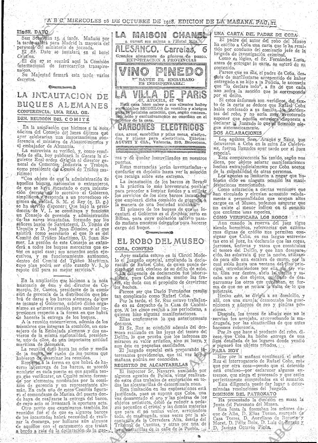 ABC MADRID 16-10-1918 página 11