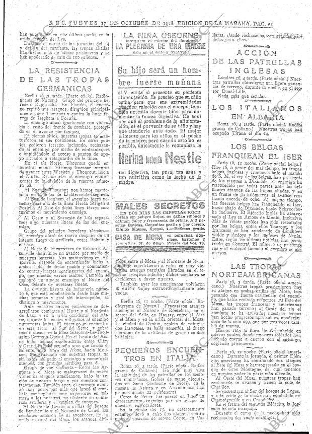 ABC MADRID 17-10-1918 página 21