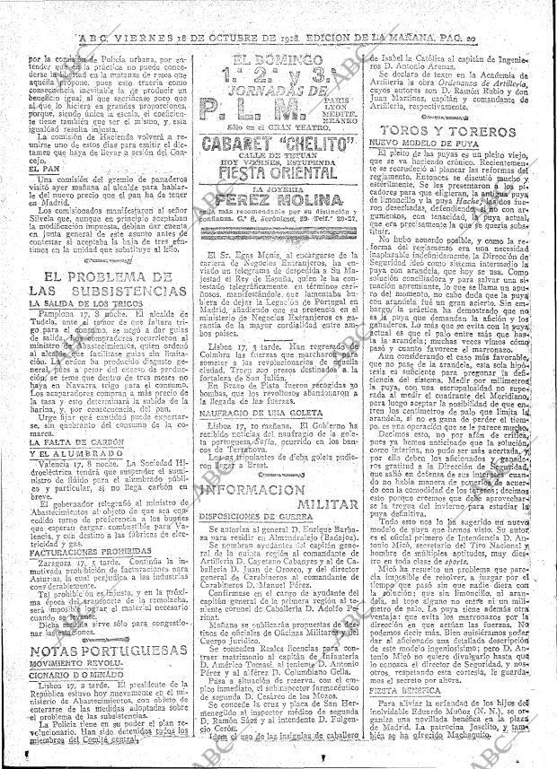 ABC MADRID 18-10-1918 página 20