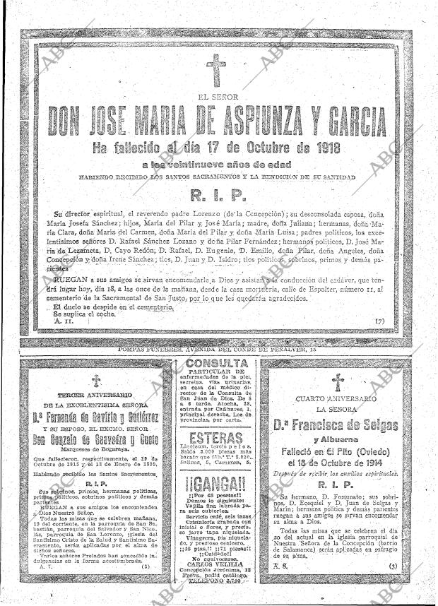 ABC MADRID 18-10-1918 página 29