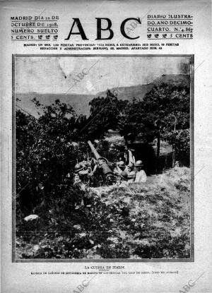 ABC MADRID 22-10-1918 página 1