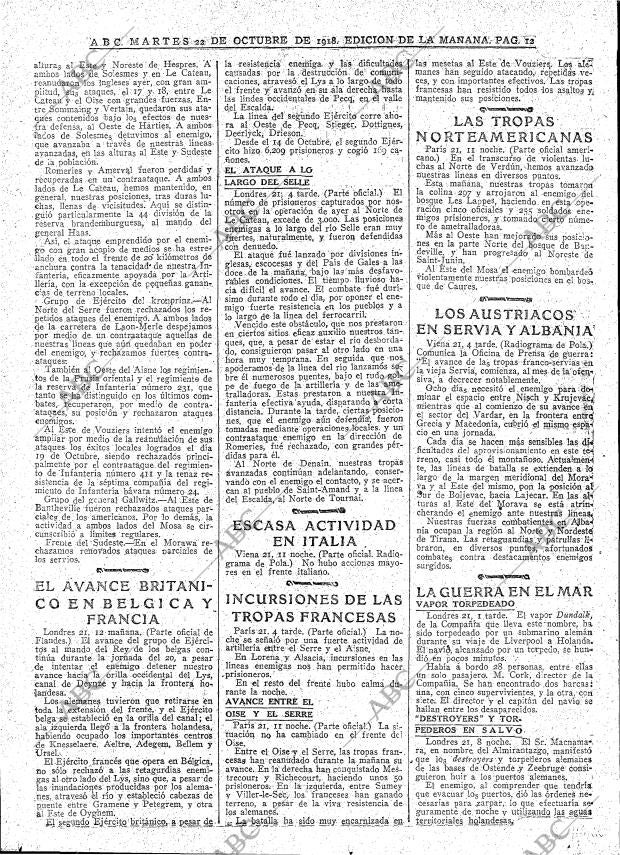 ABC MADRID 22-10-1918 página 12