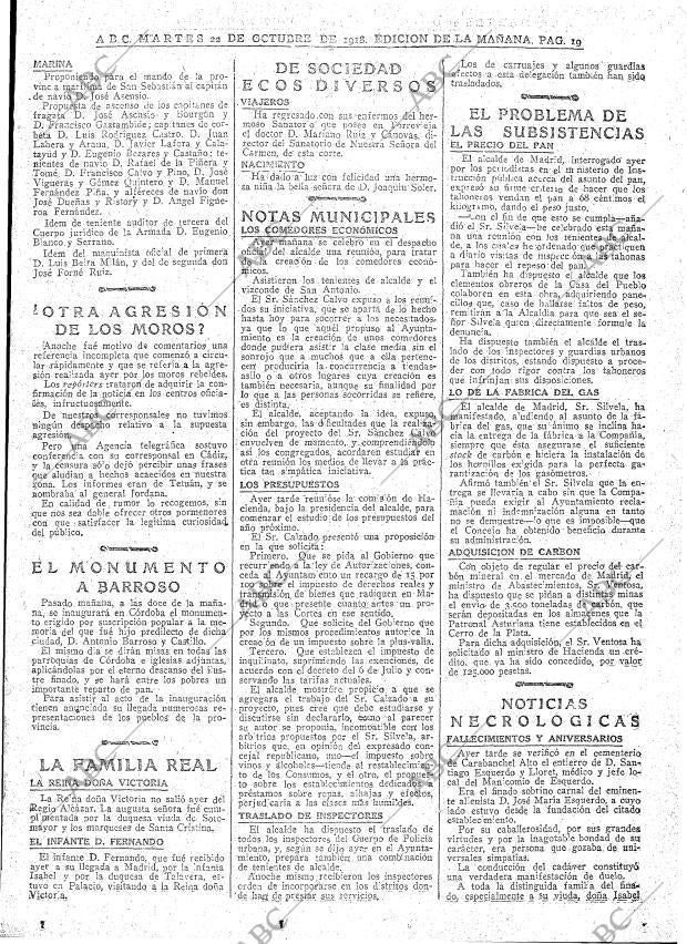 ABC MADRID 22-10-1918 página 19