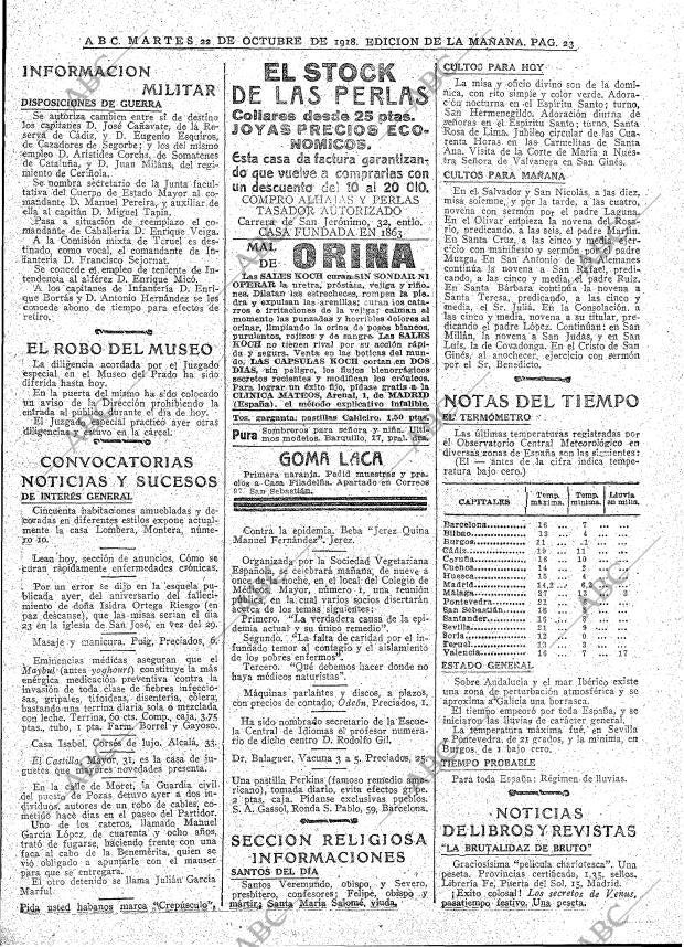 ABC MADRID 22-10-1918 página 23
