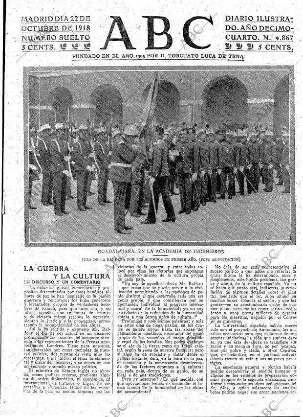 ABC MADRID 22-10-1918 página 3