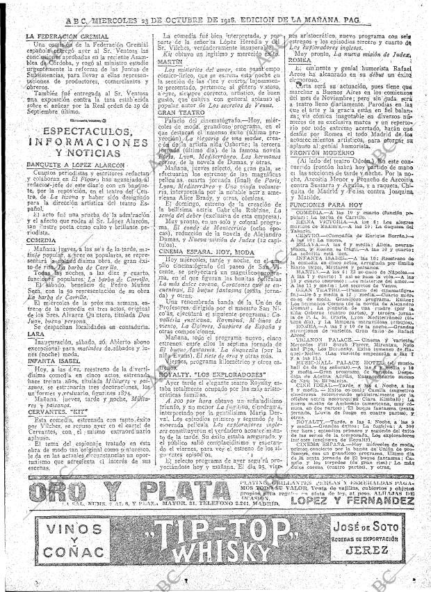 ABC MADRID 23-10-1918 página 19