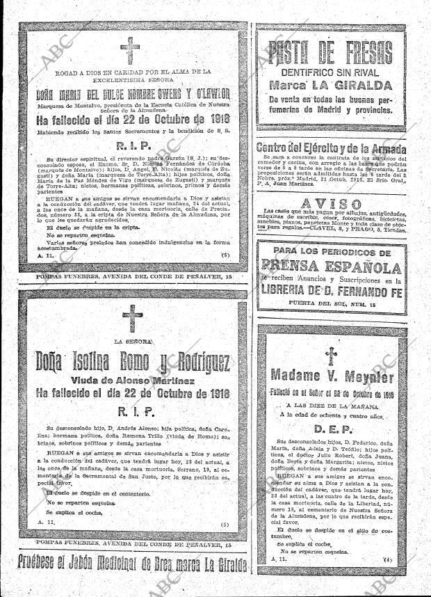 ABC MADRID 23-10-1918 página 29