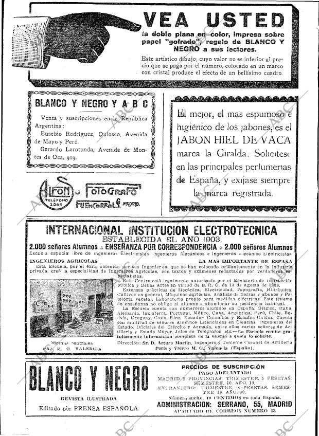 BLANCO Y NEGRO MADRID 27-10-1918 página 2