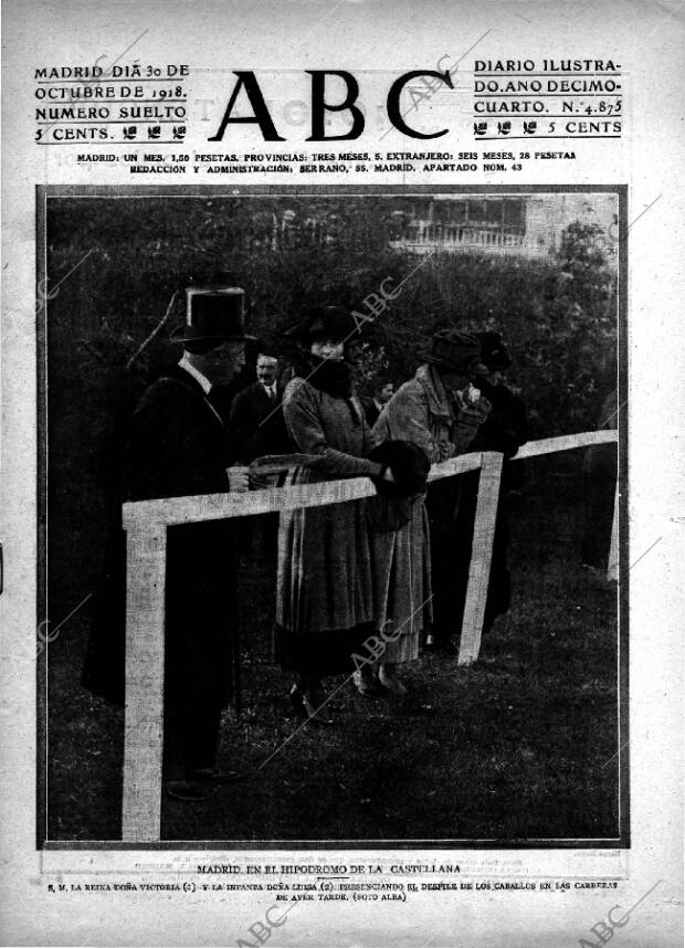 ABC MADRID 30-10-1918 página 1