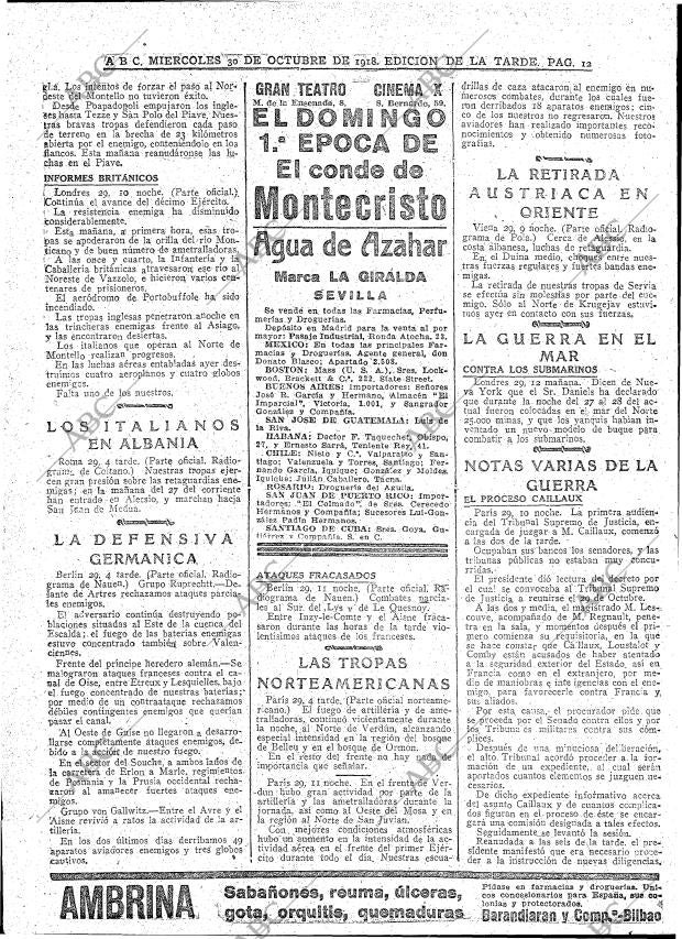 ABC MADRID 30-10-1918 página 12