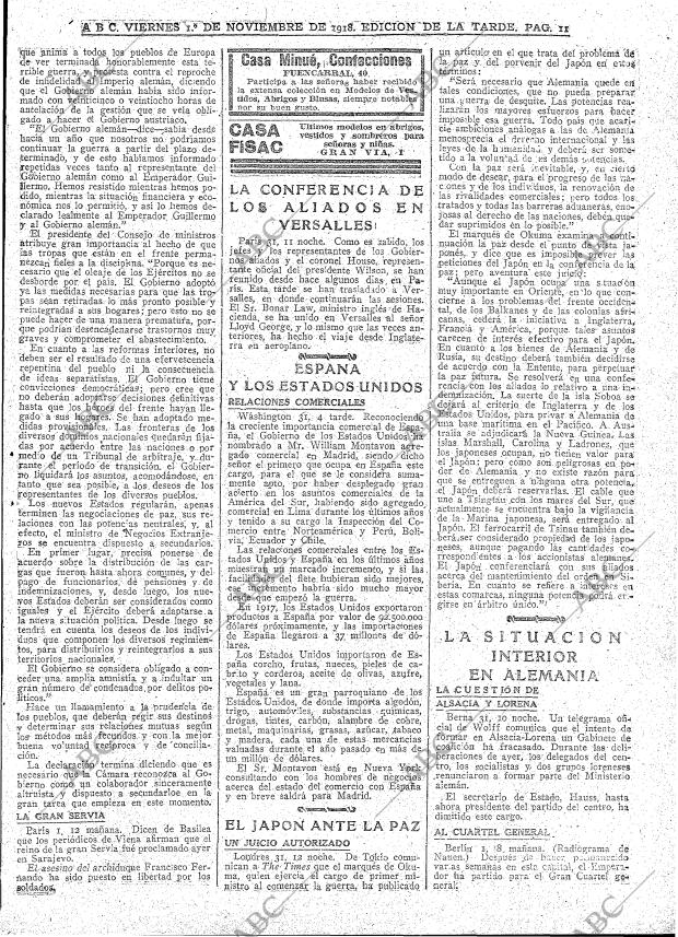 ABC MADRID 01-11-1918 página 11