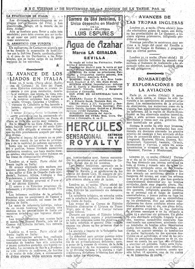 ABC MADRID 01-11-1918 página 13