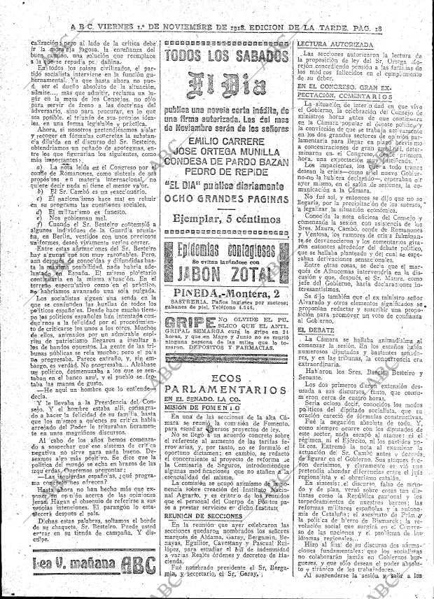 ABC MADRID 01-11-1918 página 18