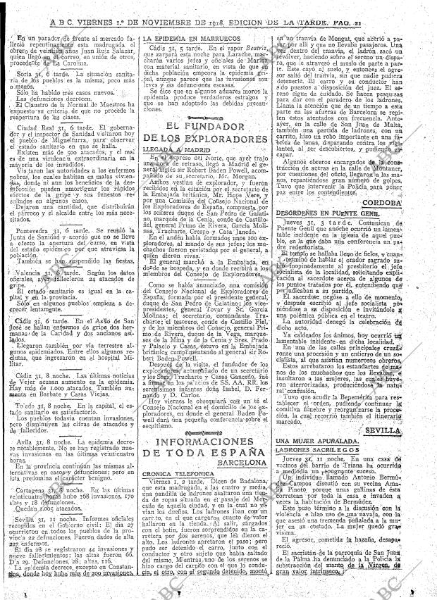 ABC MADRID 01-11-1918 página 21