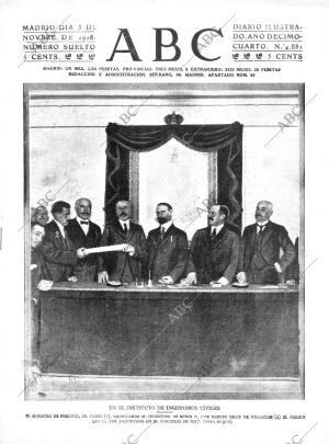 ABC MADRID 05-11-1918 página 1