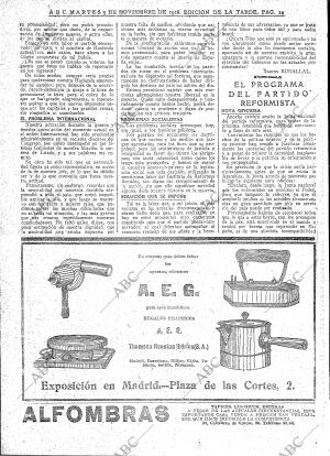 ABC MADRID 05-11-1918 página 14