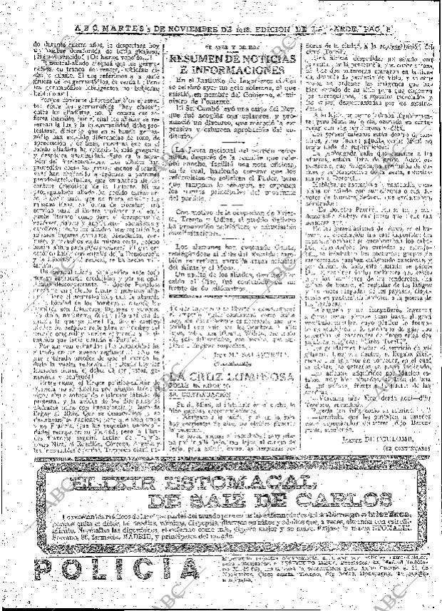 ABC MADRID 05-11-1918 página 8